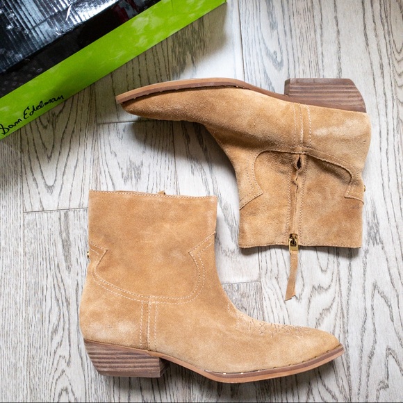 sam edelman / caramel booties - Picture 2 of 7